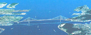 第二関門橋の完成予想図