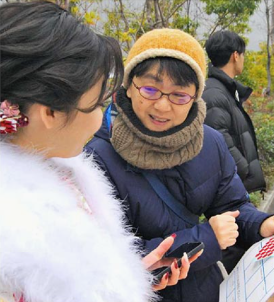 大谷しんこ県議候補・学生との対話